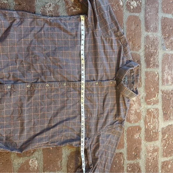 Eddie Bauer Men's Tall 3XL Flannel Multicolor Houndstooth Checked Long Sleeve - Picture 9 of 16